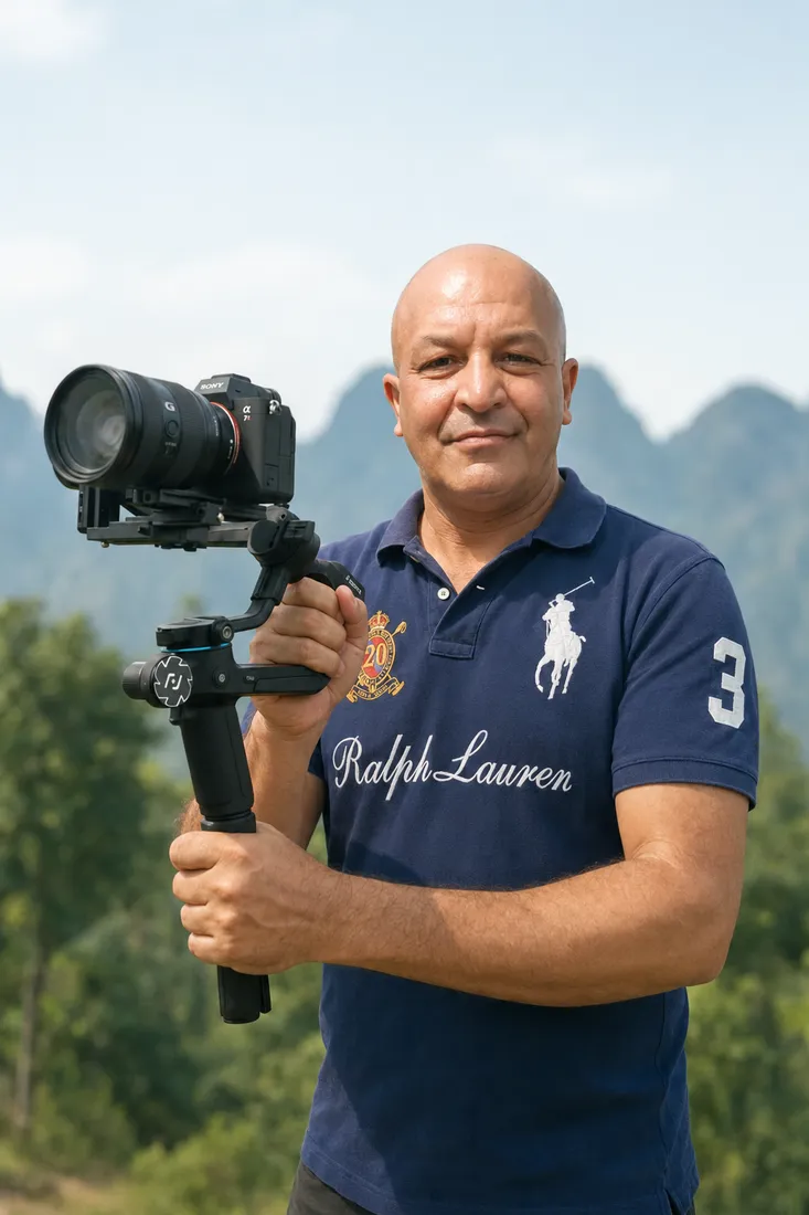 Mohamed Bourbiza during international field reporting